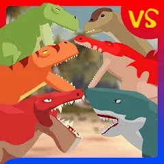 T-Rex Fights Dinosaurs МОД на Андроид