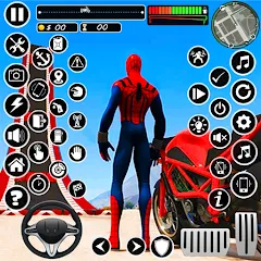 Superhero Tricky Bike Stunt МОД на Андроид