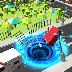 Holein eating games io offline МОД на Андроид