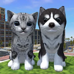 Cute Cat And Puppy World МОД на Андроид