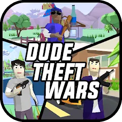 Dude Theft Wars Shooting Games МОД на Андроид