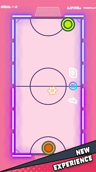 Air Hockey Glow HD Ultimate 2D (Эйр)  [МОД Бесконечные деньги] Screenshot 2