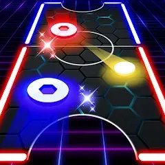 Air Hockey Glow HD Ultimate 2D МОД на Андроид