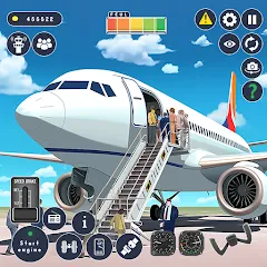 Airplane Game Flight Simulator МОД на Андроид