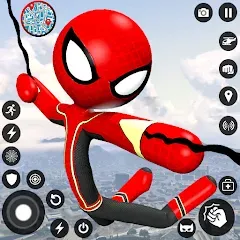 Spider Stickman Rope Hero Game МОД на Андроид