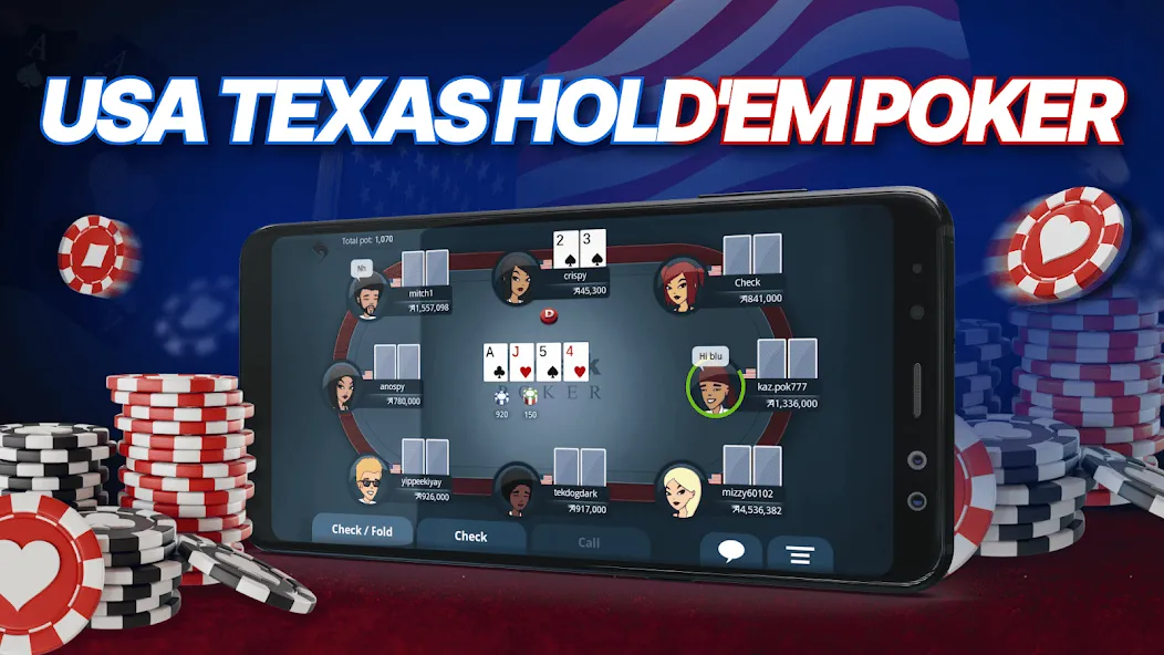Appeak Poker – Texas Holdem (Аппик покер)  [МОД Все открыто] Screenshot 1