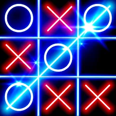Tic Tac Toe Glow: 2 Players МОД на Андроид