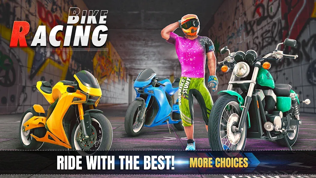 3d Bike Racing Bike Race Games  [МОД Меню] Screenshot 5