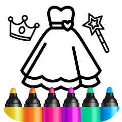 Bini Game Drawing for kids app МОД на Андроид