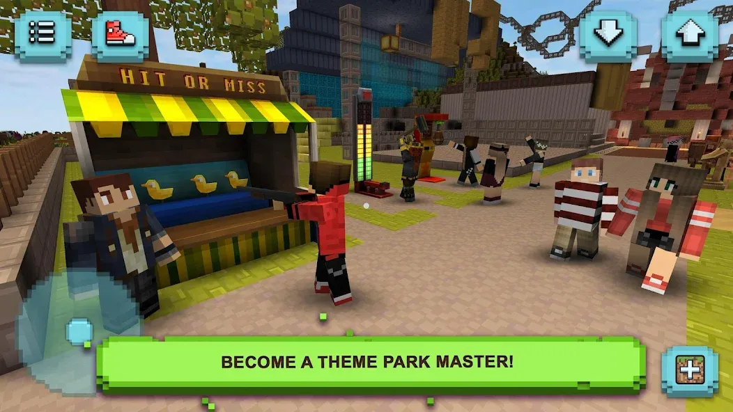 Theme Park Craft: Build & Ride  [МОД Бесконечные монеты] Screenshot 4