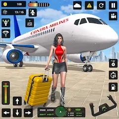 City Pilot Cargo Plane Games МОД на Андроид