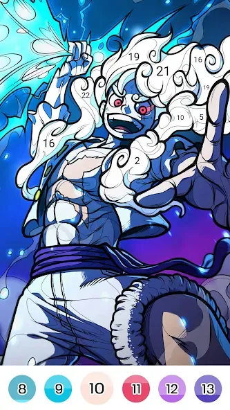 Color Fan - Color By Number (Цветной веер)  [МОД Много монет] Screenshot 3