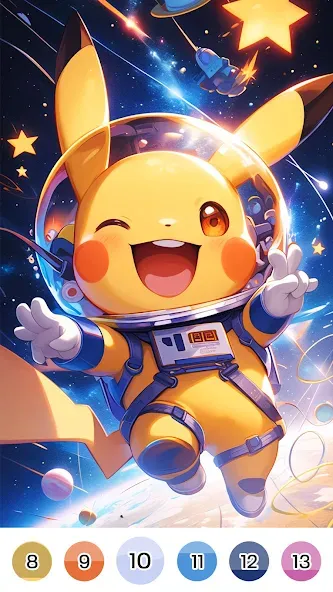 Color Fan - Color By Number (Цветной веер)  [МОД Много монет] Screenshot 5