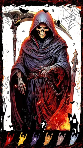 Death Park Coloring Games (Дэт Парк игры раскраски)  [МОД Много монет] Screenshot 3