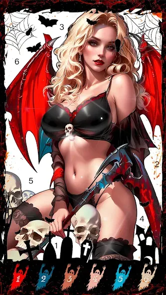 Death Park Coloring Games (Дэт Парк игры раскраски)  [МОД Много монет] Screenshot 4