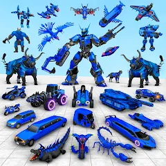 Bull Robot Car Game:Robot Game МОД на Андроид