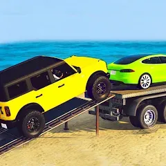 Trailer Truck Car Transport 3D МОД на Андроид