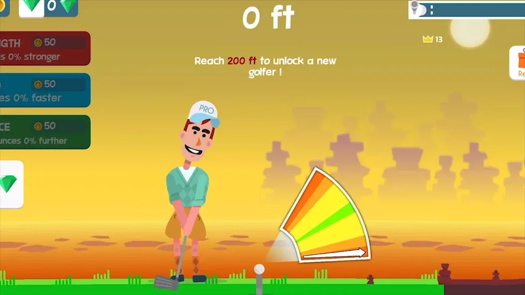 Golf Orbit: Oneshot Golf Games  [МОД Все открыто] Screenshot 1