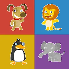 Animals memory game for kids МОД на Андроид