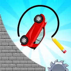Draw 2 Bridge: Draw Save Car МОД на Андроид