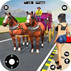 Horse Cart Taxi Transport Game МОД на Андроид