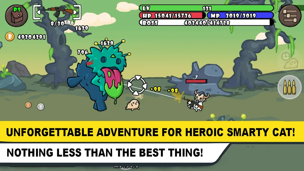 Stickman Cat Gun offline games  [МОД Unlimited Money] Screenshot 4