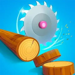 Idle Cutter: Wood Slice МОД на Андроид