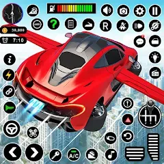 Flying Car Robot Shooting Game МОД на Андроид