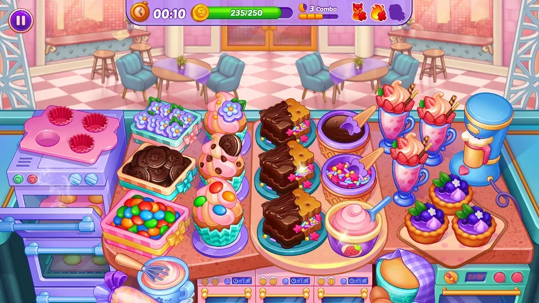 Cooking Crush - Cooking Game (Кукинг Краш)  [МОД Mega Pack] Screenshot 3
