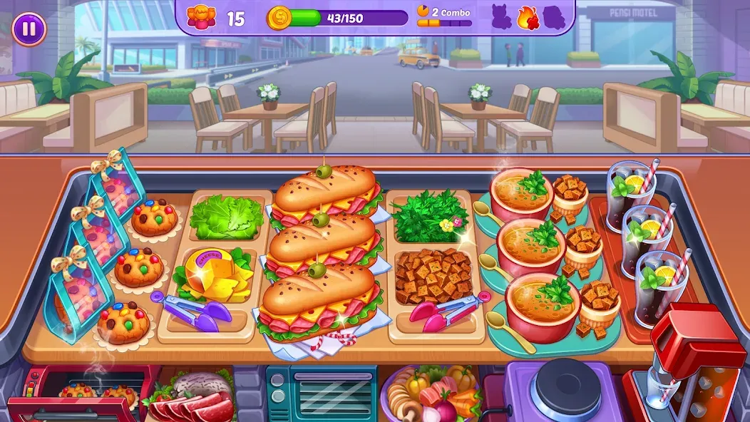 Cooking Crush - Cooking Game (Кукинг Краш)  [МОД Mega Pack] Screenshot 4