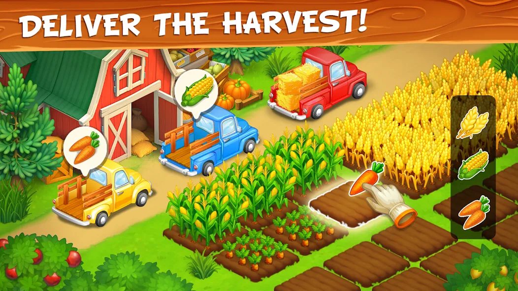 Farm Town - Family Farming Day (Фарм Таун)  [МОД Menu] Screenshot 2