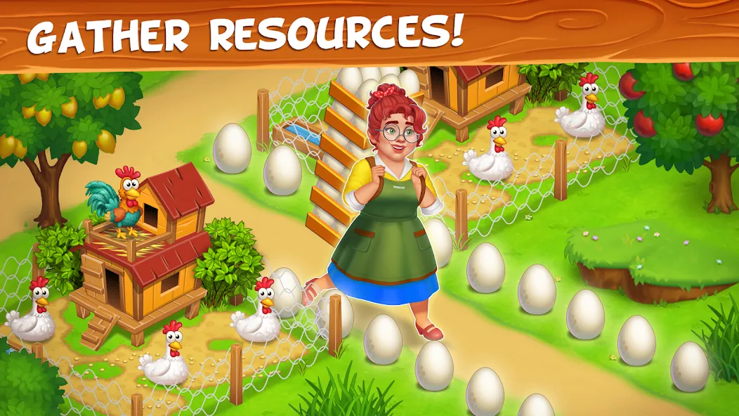 Farm Town - Family Farming Day (Фарм Таун)  [МОД Menu] Screenshot 3