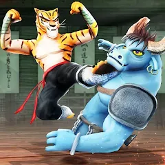 Kung Fu Animal: Fighting Games МОД на Андроид