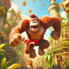 Monkey jungle run kong gorilla МОД на Андроид