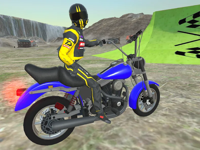 Moto bike Driving: Mega Ramp  [МОД Бесконечные деньги] Screenshot 1