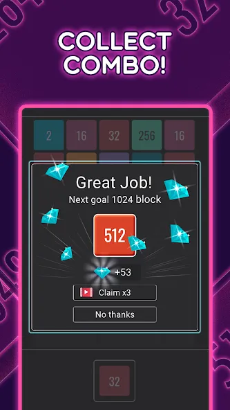 Join Blocks 2048 Number Puzzle (Джоин Блокс)  [МОД Menu] Screenshot 4