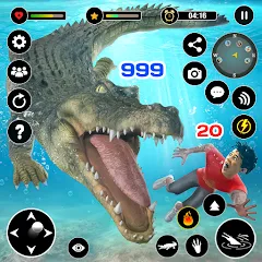Animal Crocodile Attack Sim МОД на Андроид
