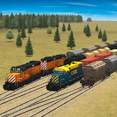 Train and rail yard simulator МОД на Андроид