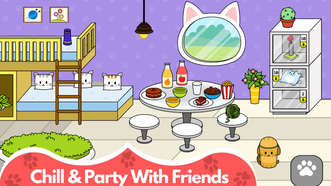 My Cat Town - Cute Kitty Games  [МОД Много денег] Screenshot 3
