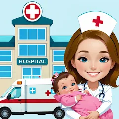 My Hospital Town Doctor Games МОД на Андроид