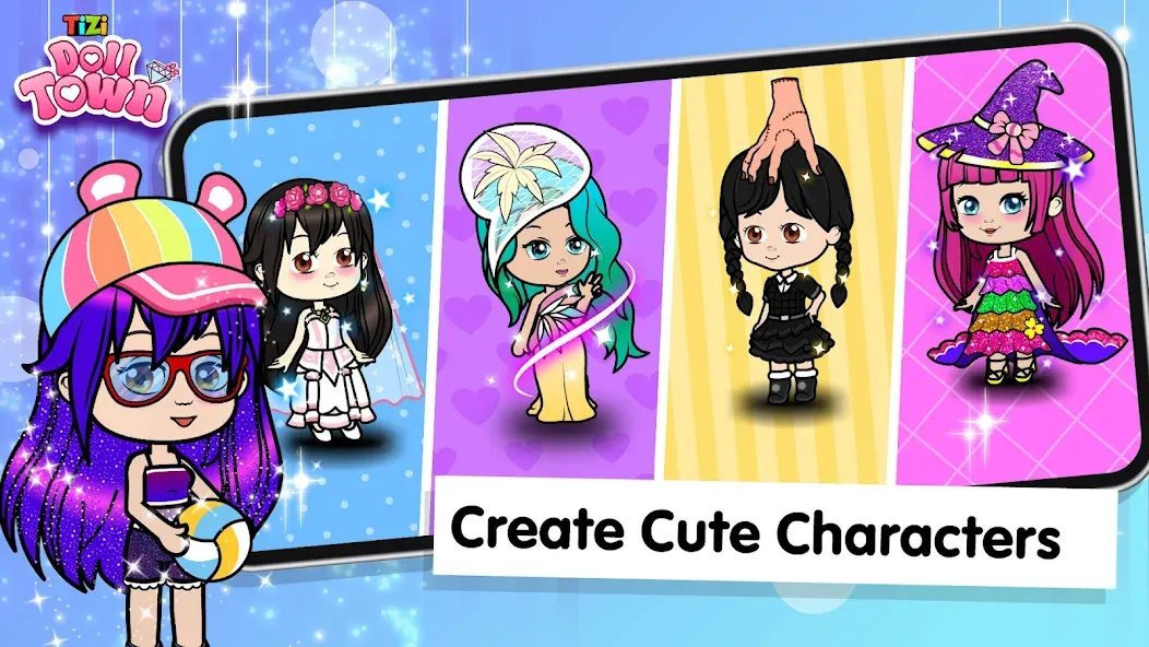 Tizi Town: Doll Dress Up Games  [МОД Бесконечные деньги] Screenshot 2