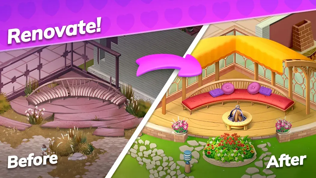 Emma's Mansion: Design & Match  [МОД Unlimited Money] Screenshot 3