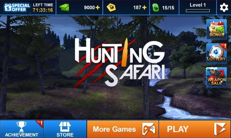 Hunting Safari 3D  [МОД Бесконечные деньги] Screenshot 4