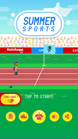 Ketchapp Summer Sports (Кетчапп Летний Спорт)  [МОД Бесконечные деньги] Screenshot 5