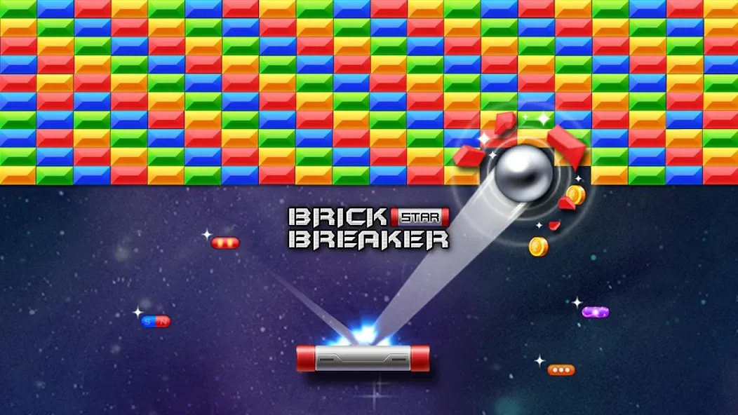 Brick Breaker Star: Space King  [МОД Menu] Screenshot 1
