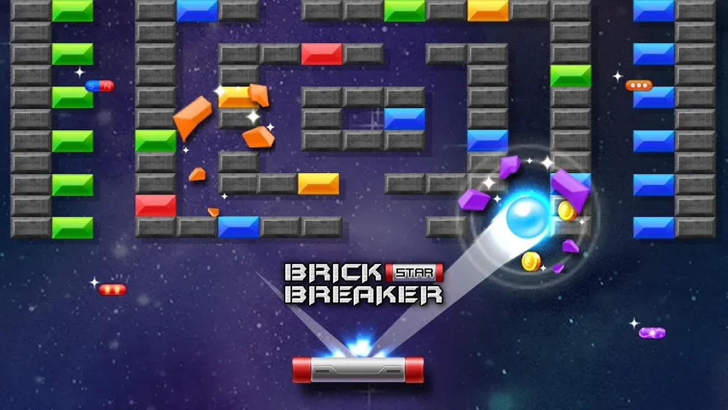 Brick Breaker Star: Space King  [МОД Menu] Screenshot 3