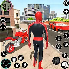 Flying Spider Rope Hero Fight МОД на Андроид
