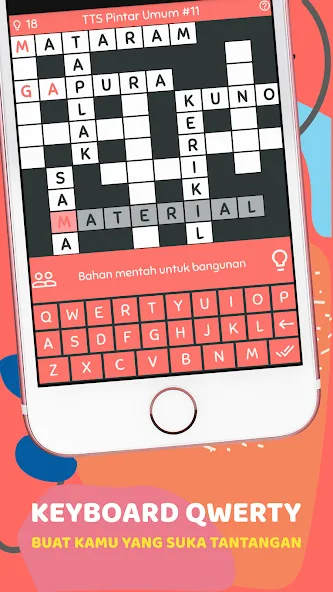 TTS Pintar - Teka Teki Silang (Пинтар)  [МОД Бесконечные монеты] Screenshot 3