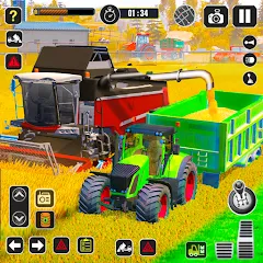 Tractor Farming Game Harvester МОД на Андроид