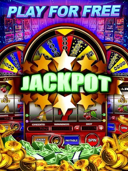 Money Wheel Slot Machine Game (Мани Вил Слот Машине Гейм)  [МОД Mega Pack] Screenshot 4